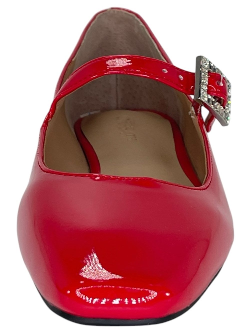 ON 34th Saadet Red Patent Leather Womens Mary Jane Flats Size 6M - Picture 6 of 11